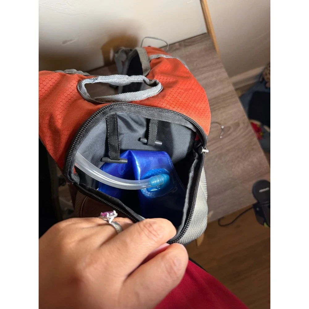 Northwest Territory Hydration Backpack Hiking Outdoor Gear Orange Grey OS